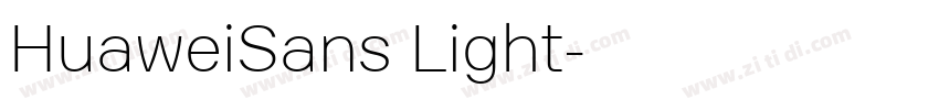 HuaweiSans Light字体转换